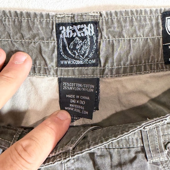 Kuhl Revolvr 36W 30L Men's Olive Green Outdoor Tactical Hiking Olive Green Pants - Picture 6 of 14